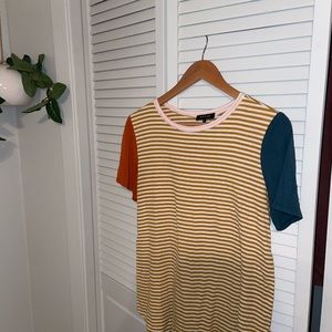 Striped, multi-colored shirt